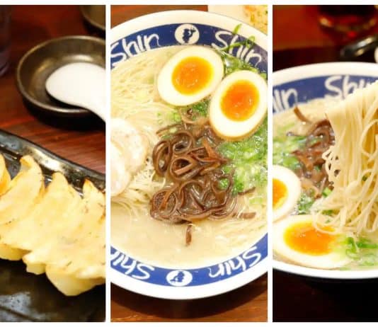 Savour authentic Hakata ramen at Shin Shin, where rich tonkotsu broth, springy noodles, and hearty sides create an unforgettable taste of Fukuoka.