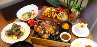 Sláinte offers a blend of cosy daytime café vibes and refined evening whiskey bar, with charcoal-grilled dishes, hearty breakfasts, and indulgent desserts in Paragon.